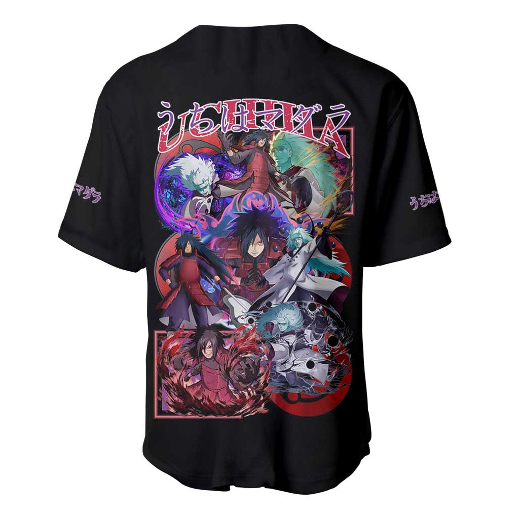 Madara Naruto Anime Style Baseball Jersey_2 Madara Naruto Anime Style Baseball Jersey_2