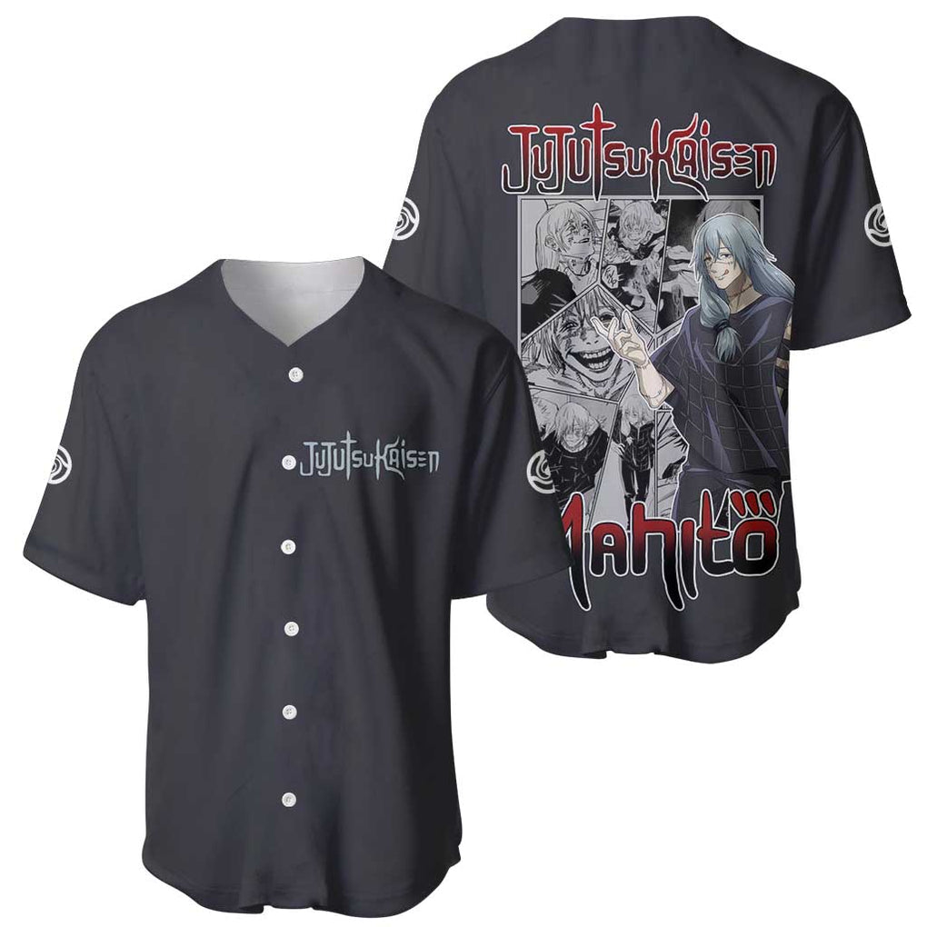 Mahito Jujutsu Kaisen Anime Style Baseball Jersey Mahito Jujutsu Kaisen Anime Style Baseball Jersey