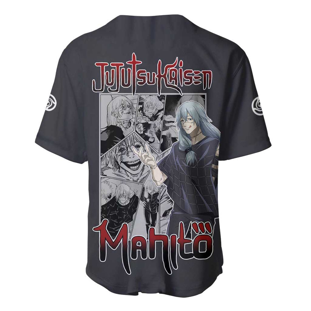 Mahito Jujutsu Kaisen Anime Style Baseball Jersey Mahito Jujutsu Kaisen Anime Style Baseball Jersey