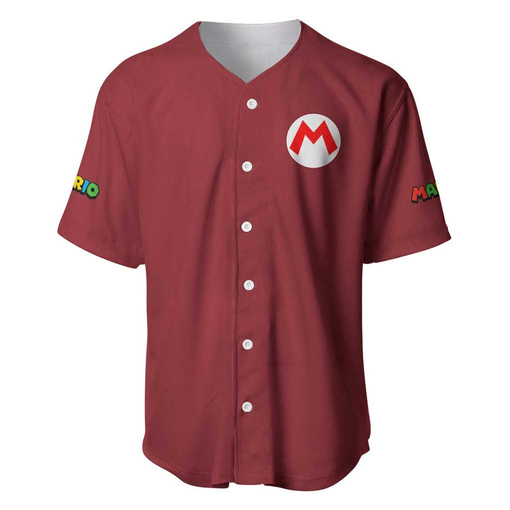 Mario Bros 3d Game Baseball Jersey Mario Bros 3d Game Baseball Jersey