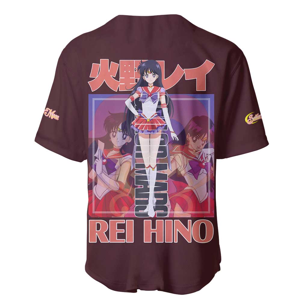 Mars Sailor Moon Anime Style Baseball Jersey Mars Sailor Moon Anime Style Baseball Jersey
