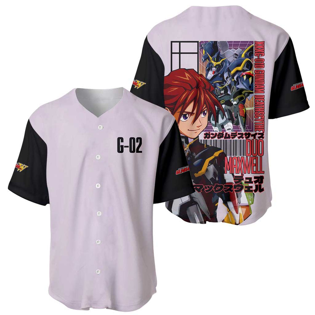 Maxwell Gundam Wing Anime Style Baseball Jersey Maxwell Gundam Wing Anime Style Baseball Jersey