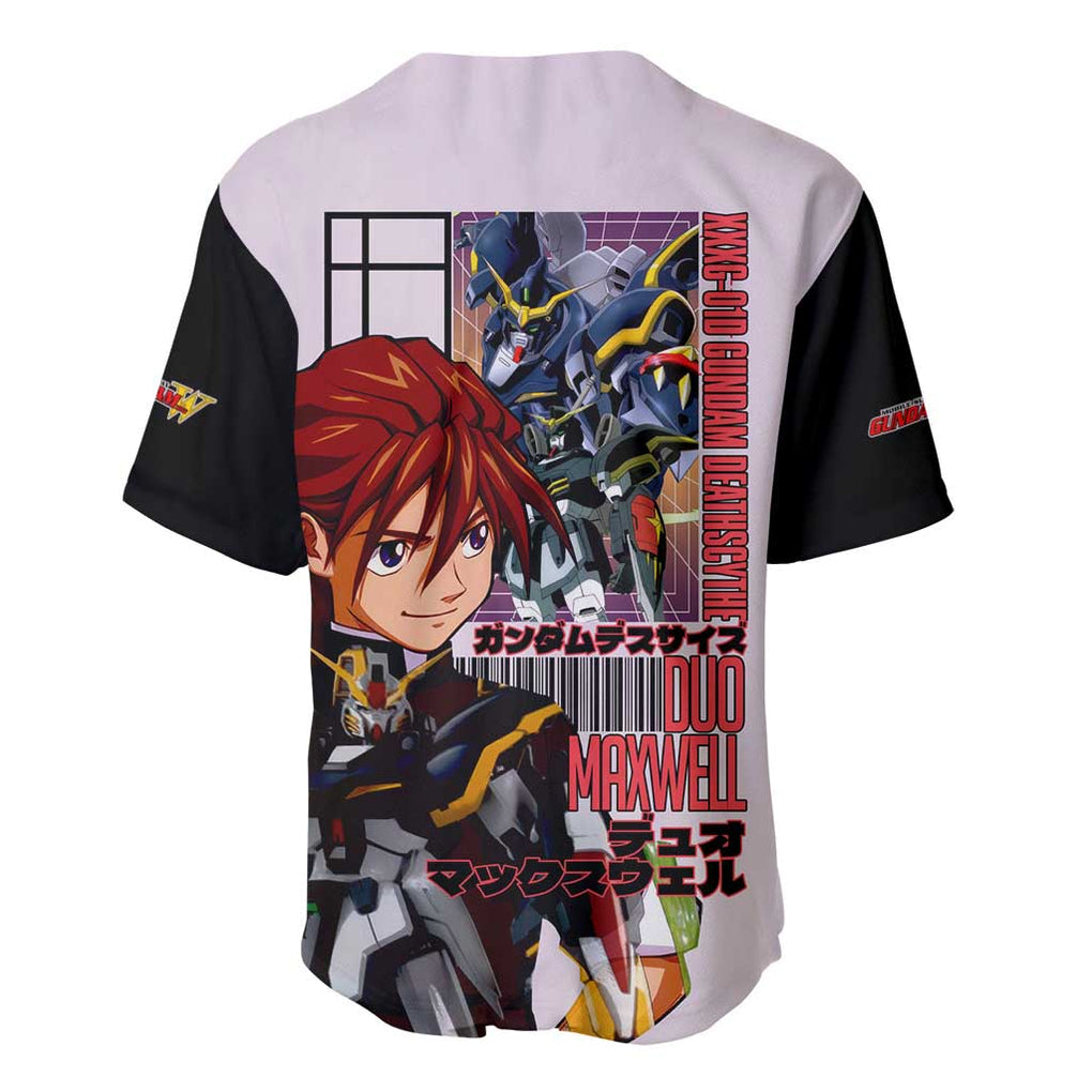 Maxwell Gundam Wing Anime Style Baseball Jersey Maxwell Gundam Wing Anime Style Baseball Jersey