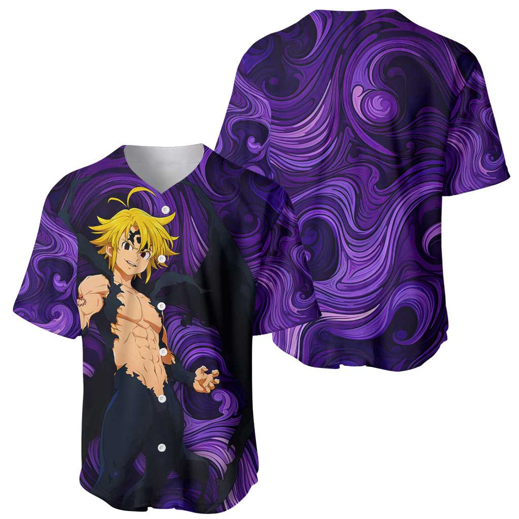Mode Seven Deadly Trippy Trippy Baseball Jersey Mode Seven Deadly Trippy Trippy Baseball Jersey