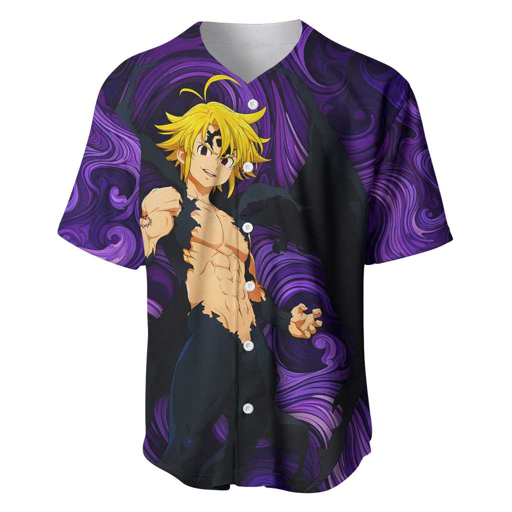 Mode Seven Deadly Trippy Trippy Baseball Jersey Mode Seven Deadly Trippy Trippy Baseball Jersey