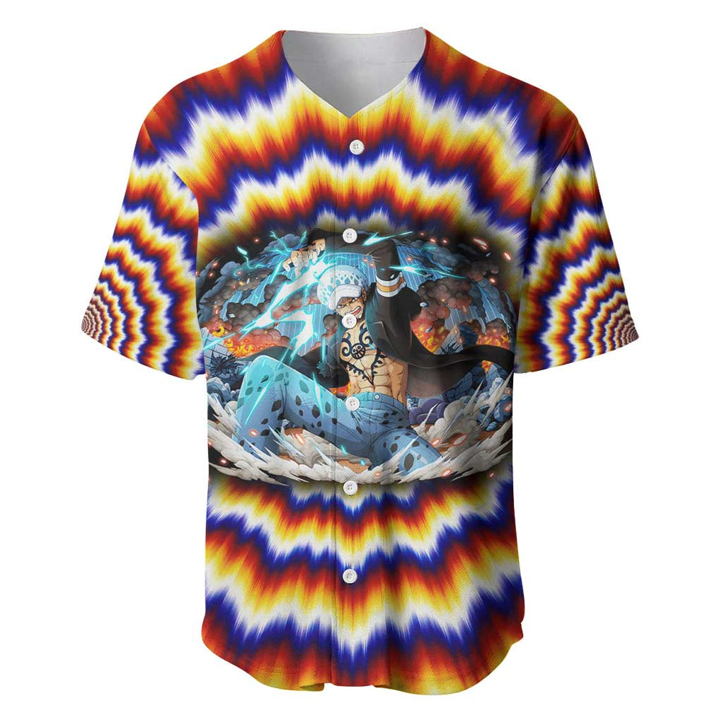 One Piece Fractal Explosion Baseball Jersey One Piece Fractal Explosion Baseball Jersey
