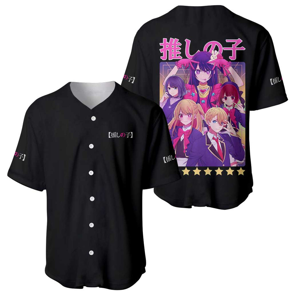 Oshi No Ko Anime Style Baseball Jersey Oshi No Ko Anime Style Baseball Jersey