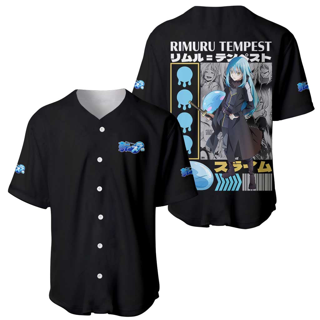 Rimuru Tempest I Anime Style Baseball Jersey Rimuru Tempest I Anime Style Baseball Jersey