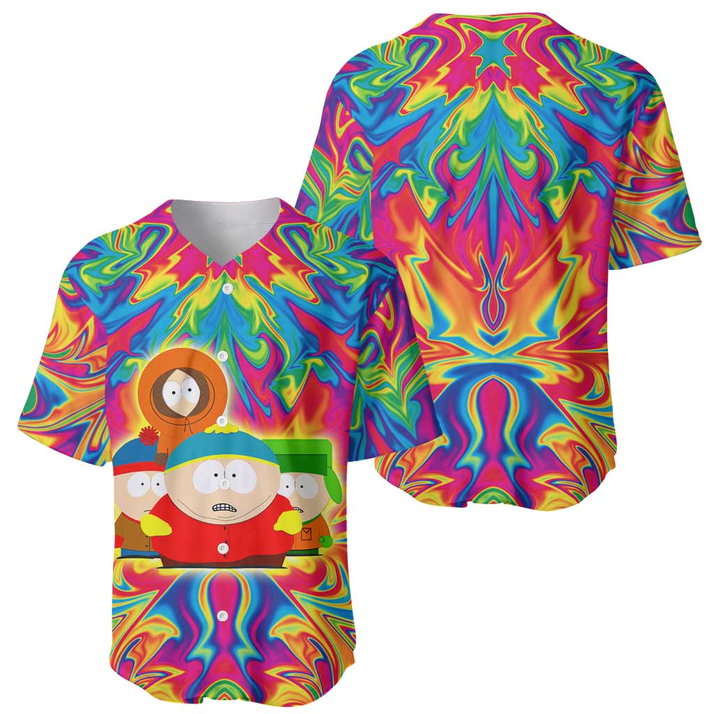 South Park Trippy Style Baseball Jersey South Park Trippy Style Baseball Jersey