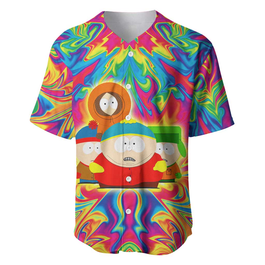 South Park Trippy Style Baseball Jersey South Park Trippy Style Baseball Jersey