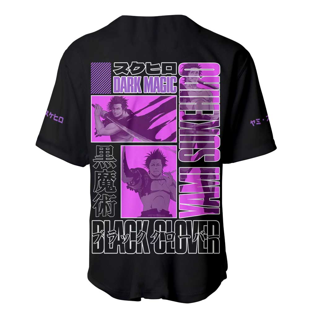 Sukehiro Black Clover Anime Style Baseball Jersey Sukehiro Black Clover Anime Style Baseball Jersey
