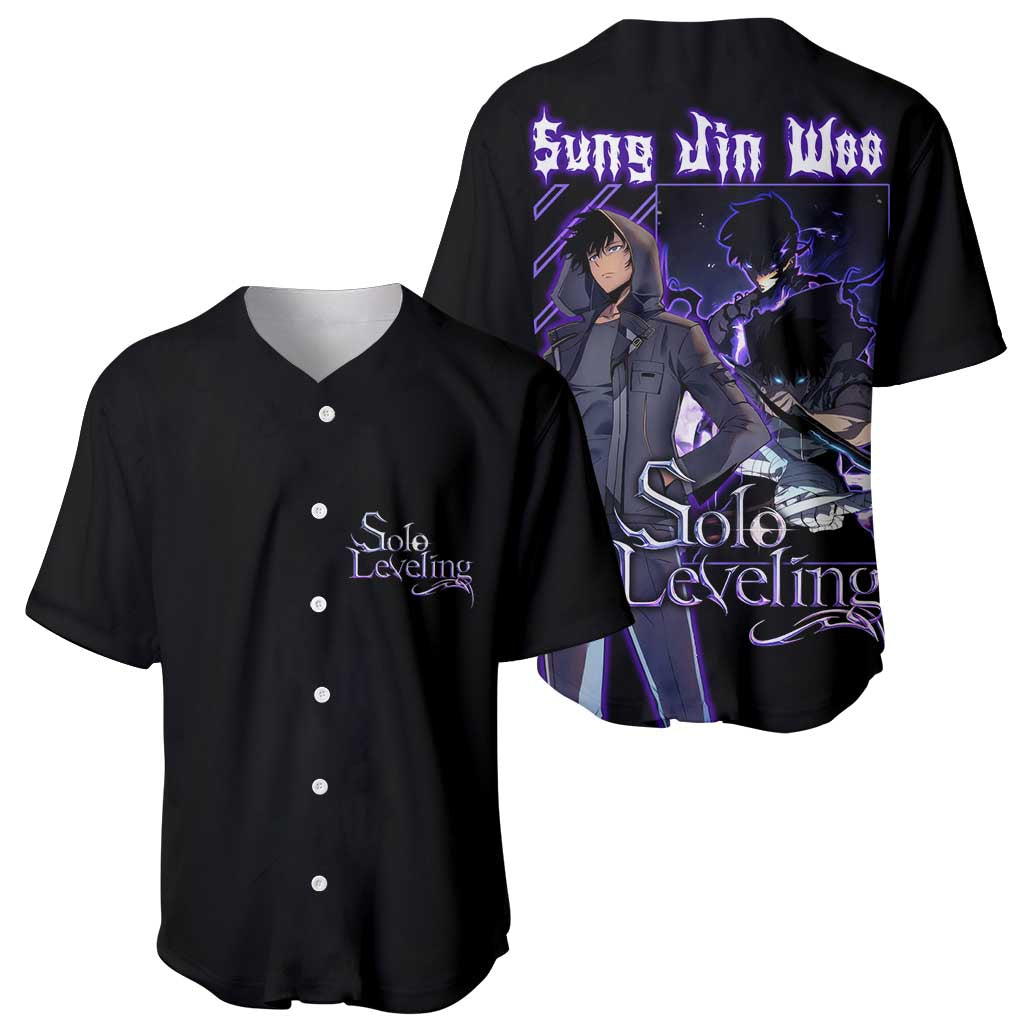 Sung Jinwoo Solo Anime Style Baseball Jersey Sung Jinwoo Solo Anime Style Baseball Jersey