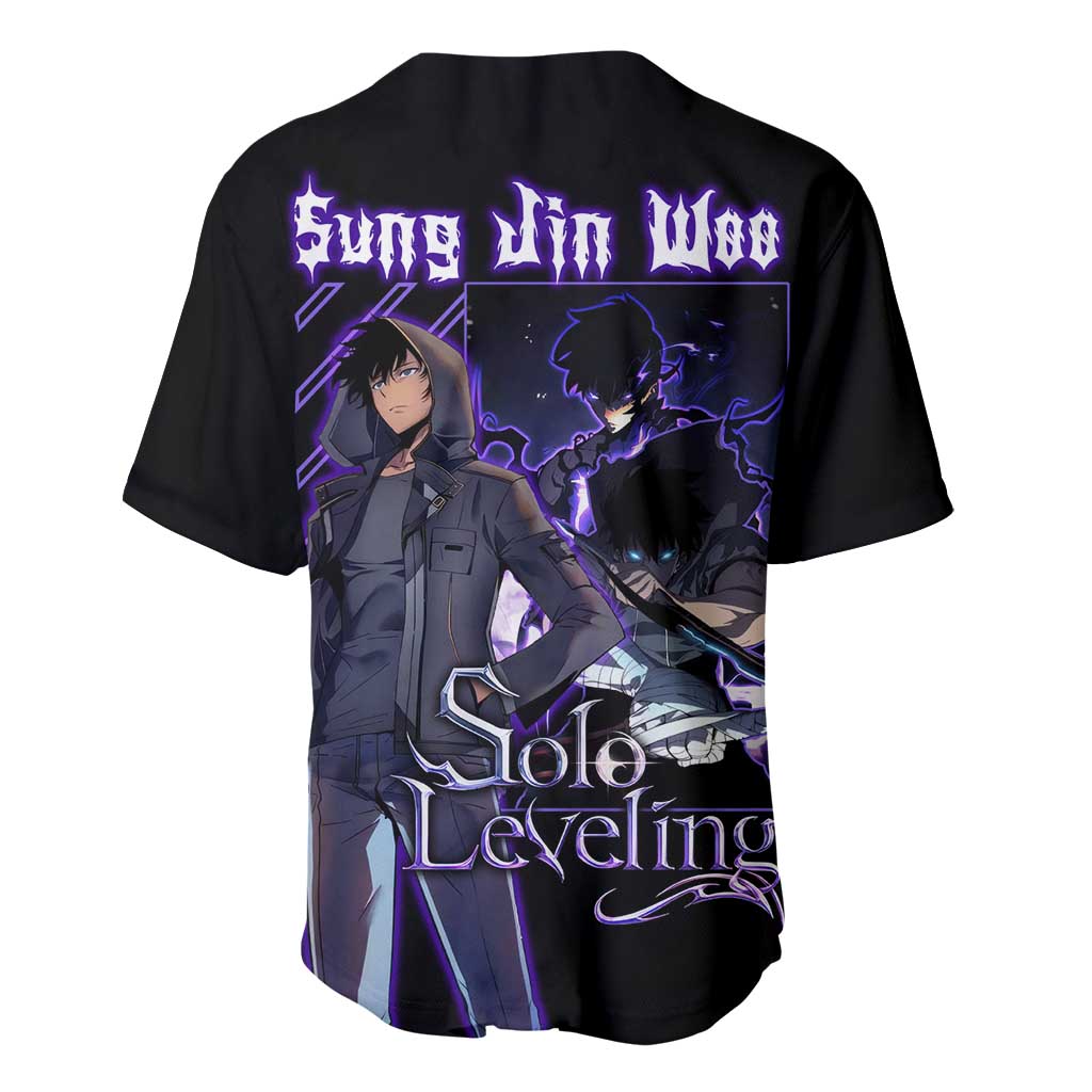 Sung Jinwoo Solo Anime Style Baseball Jersey Sung Jinwoo Solo Anime Style Baseball Jersey