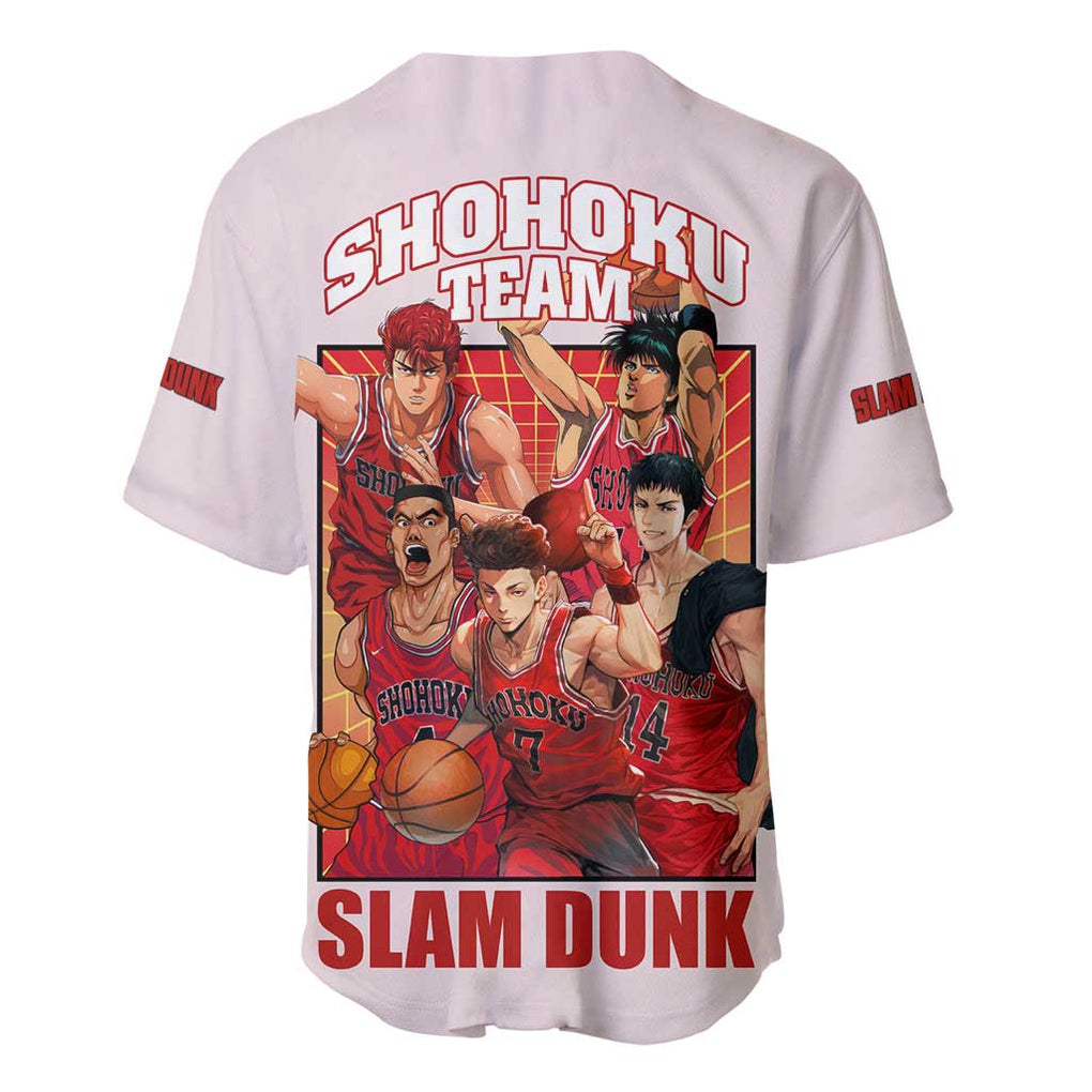 Team Slam Dunk Anime Style Baseball Jersey Team Slam Dunk Anime Style Baseball Jersey
