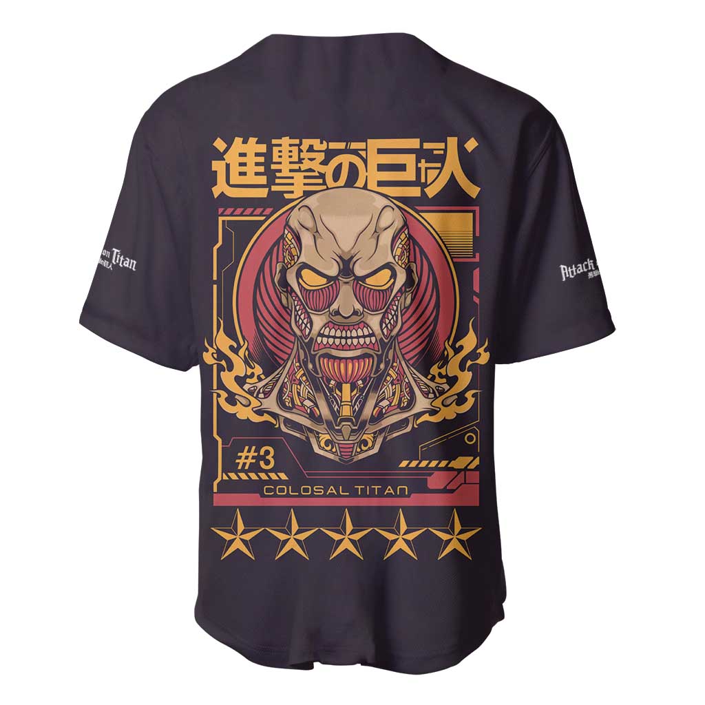 Titan Attack On Anime Style Baseball Jersey_1 Titan Attack On Anime Style Baseball Jersey_1
