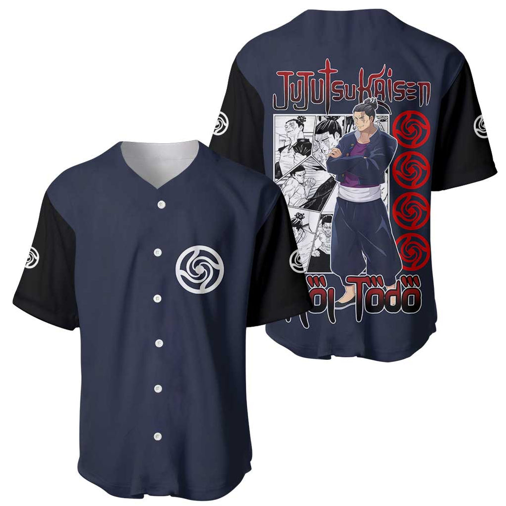 Todo Jujutsu Kaisen Anime Style Baseball Jersey Todo Jujutsu Kaisen Anime Style Baseball Jersey