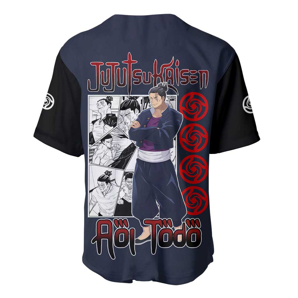Todo Jujutsu Kaisen Anime Style Baseball Jersey Todo Jujutsu Kaisen Anime Style Baseball Jersey
