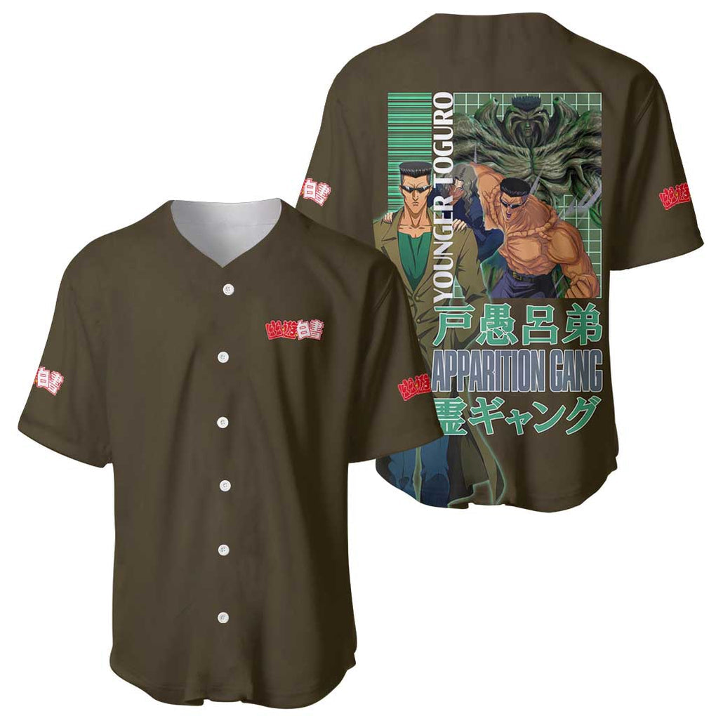 Toguro Yuyu Hakusho Anime Style Baseball Jersey Toguro Yuyu Hakusho Anime Style Baseball Jersey