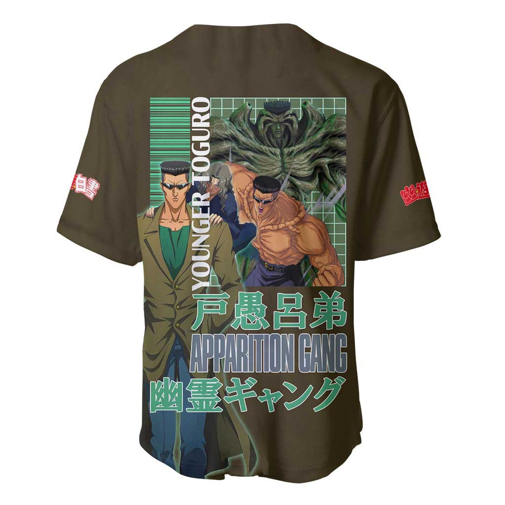 Toguro Yuyu Hakusho Anime Style Baseball Jersey Toguro Yuyu Hakusho Anime Style Baseball Jersey