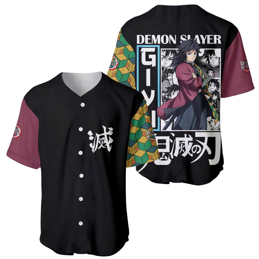 Tomioka Demon Slayer Anime Style Baseball Jersey Tomioka Demon Slayer Anime Style Baseball Jersey
