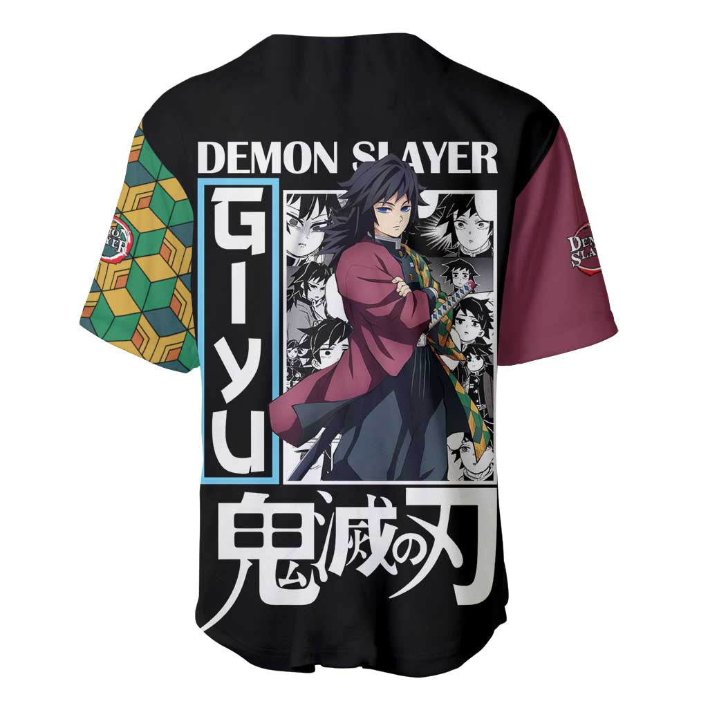 Tomioka Demon Slayer Anime Style Baseball Jersey Tomioka Demon Slayer Anime Style Baseball Jersey