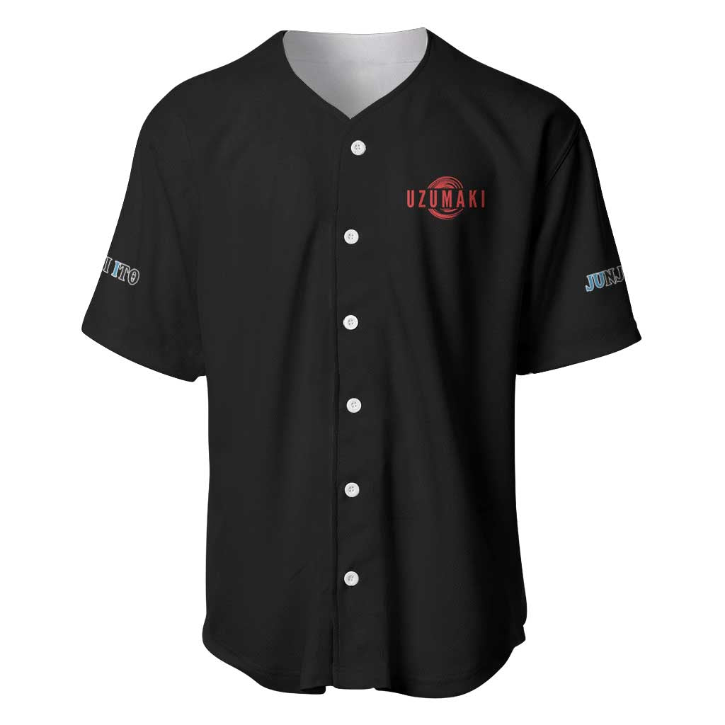 Uzumaki Junji Ito Anime Style Baseball Jersey Uzumaki Junji Ito Anime Style Baseball Jersey