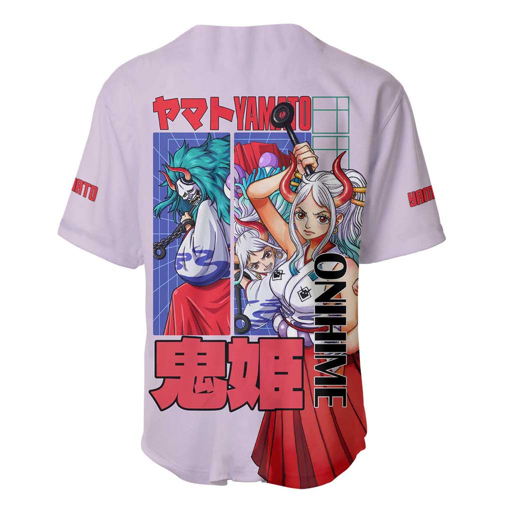 Yamato One Piece Anime Style Baseball Jersey Yamato One Piece Anime Style Baseball Jersey