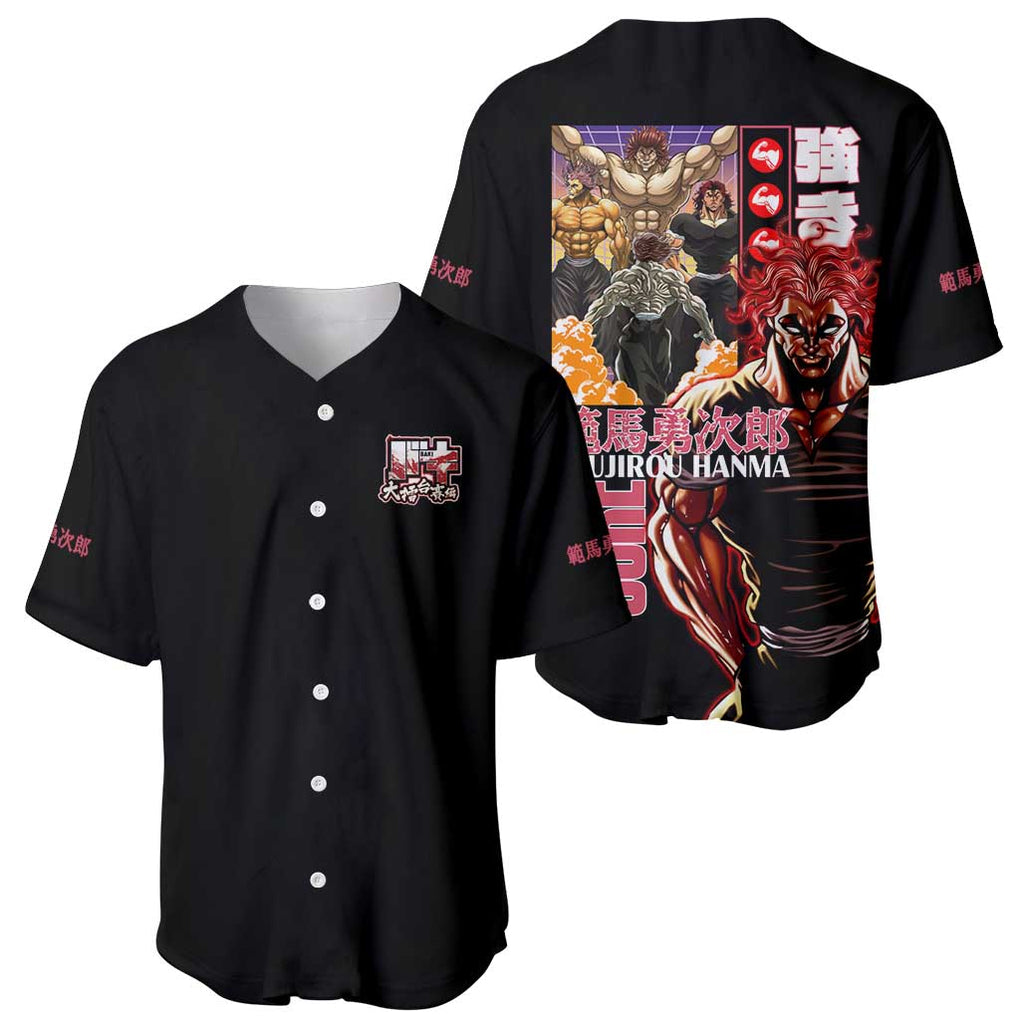 Yuujirou Hanma Baki Anime Style Baseball Jersey Yuujirou Hanma Baki Anime Style Baseball Jersey