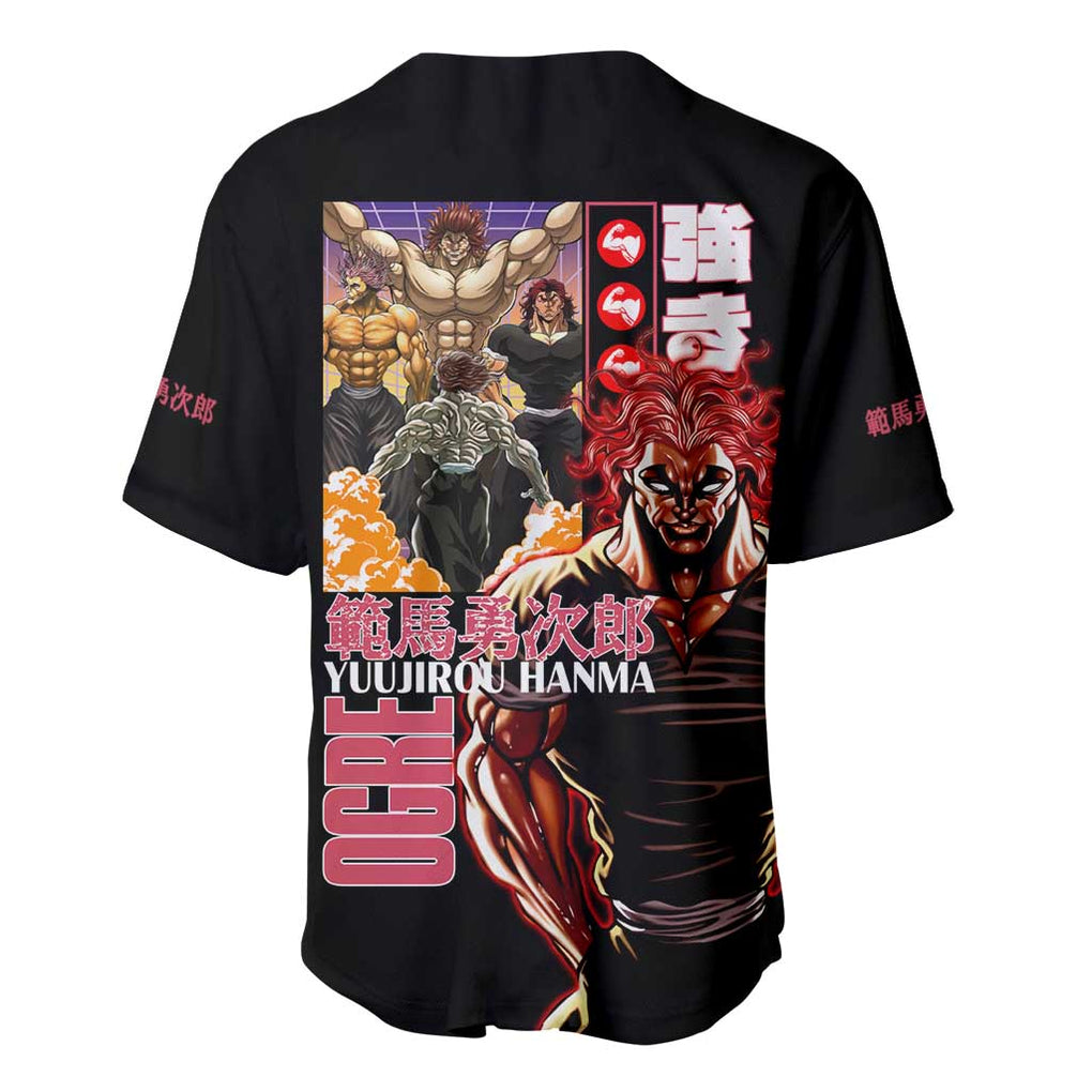 Yuujirou Hanma Baki Anime Style Baseball Jersey Yuujirou Hanma Baki Anime Style Baseball Jersey