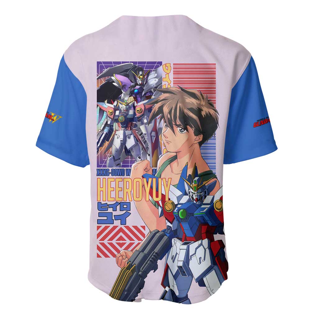 Zero Gundam Wing Anime Style Baseball Jersey Zero Gundam Wing Anime Style Baseball Jersey