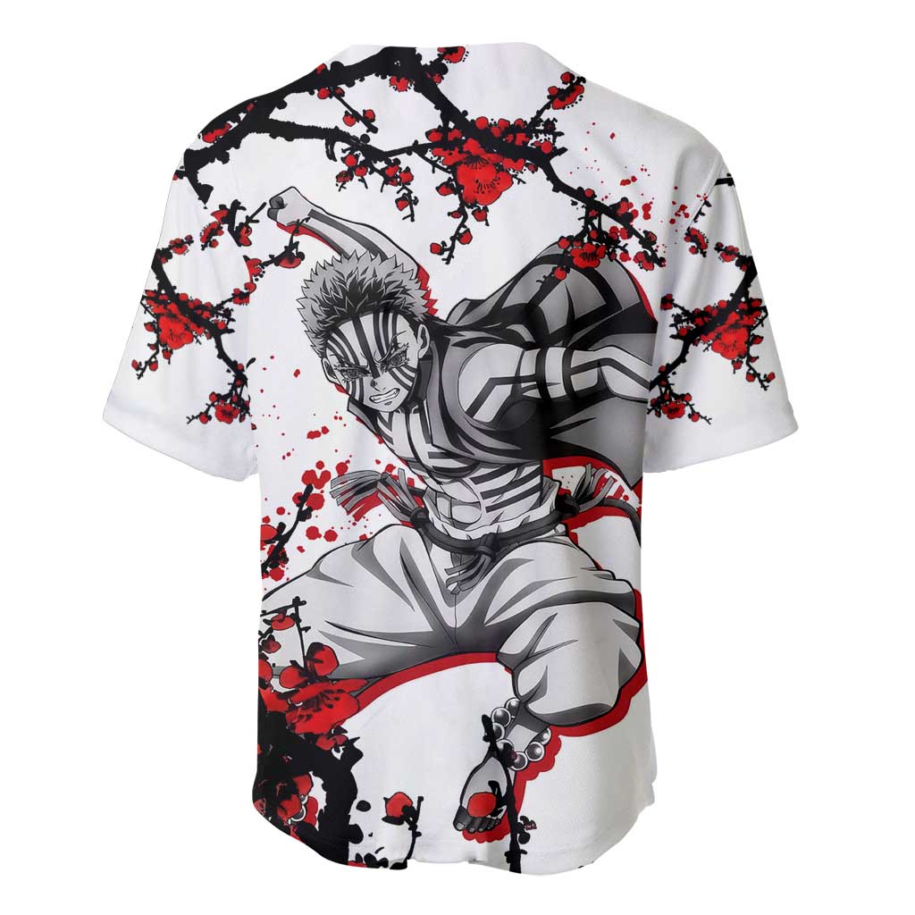 Akaza Demon Slayer Baseball Jersey Akaza Demon Slayer Baseball Jersey