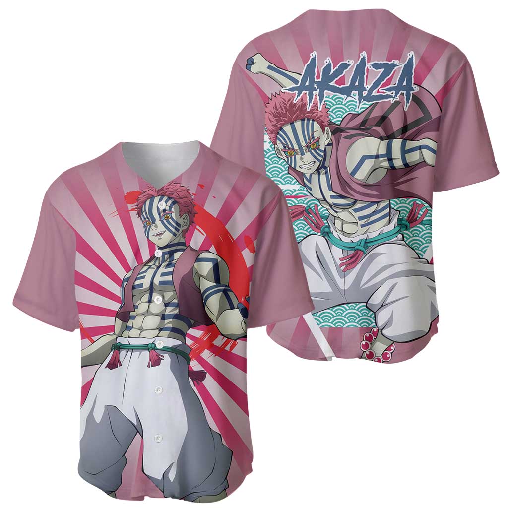 Akaza Demon Slayer Baseball Jersey_2 Akaza Demon Slayer Baseball Jersey_2