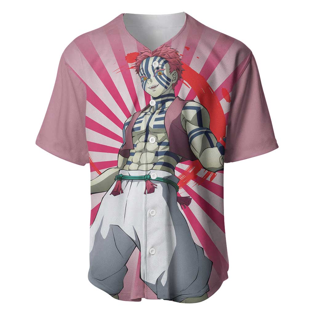 Akaza Demon Slayer Baseball Jersey_2 Akaza Demon Slayer Baseball Jersey_2