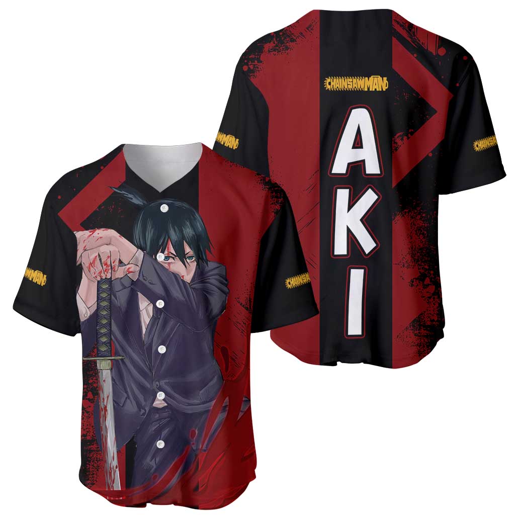 Aki Hayakawa Chainsaw Man Baseball Jersey Aki Hayakawa Chainsaw Man Baseball Jersey