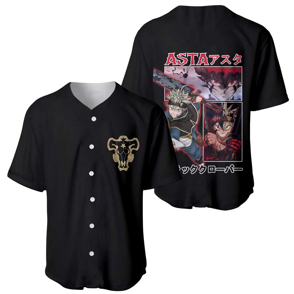 Asta Black Clover Baseball Jersey Asta Black Clover Baseball Jersey