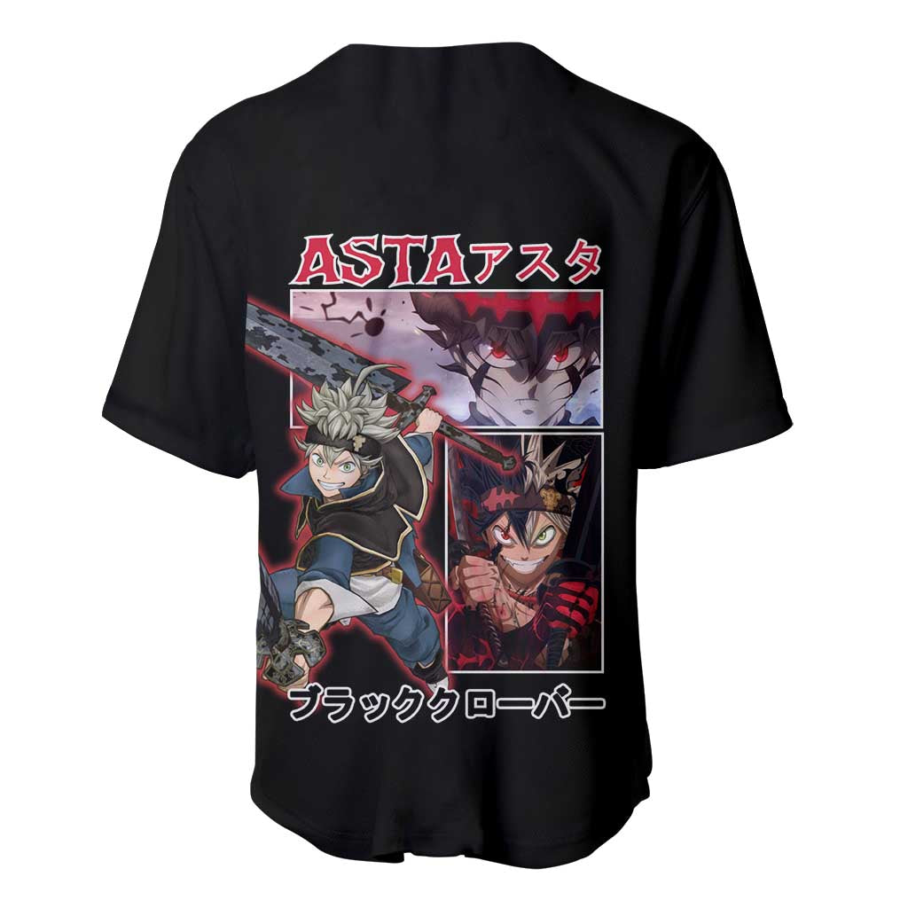 Asta Black Clover Baseball Jersey Asta Black Clover Baseball Jersey