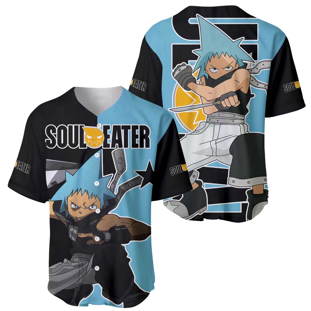 Black Star Soul Eater Baseball Jersey Black Star Soul Eater Baseball Jersey