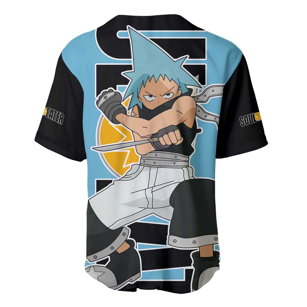 Black Star Soul Eater Baseball Jersey Black Star Soul Eater Baseball Jersey