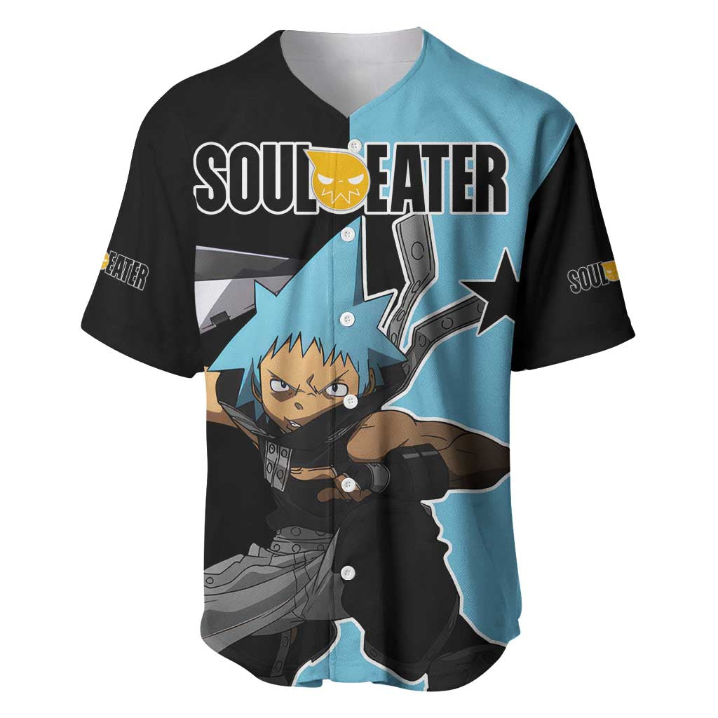 Black Star Soul Eater Baseball Jersey Black Star Soul Eater Baseball Jersey