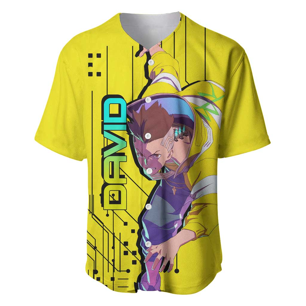 David Cyberpunk Edgerunners Baseball Jersey David Cyberpunk Edgerunners Baseball Jersey