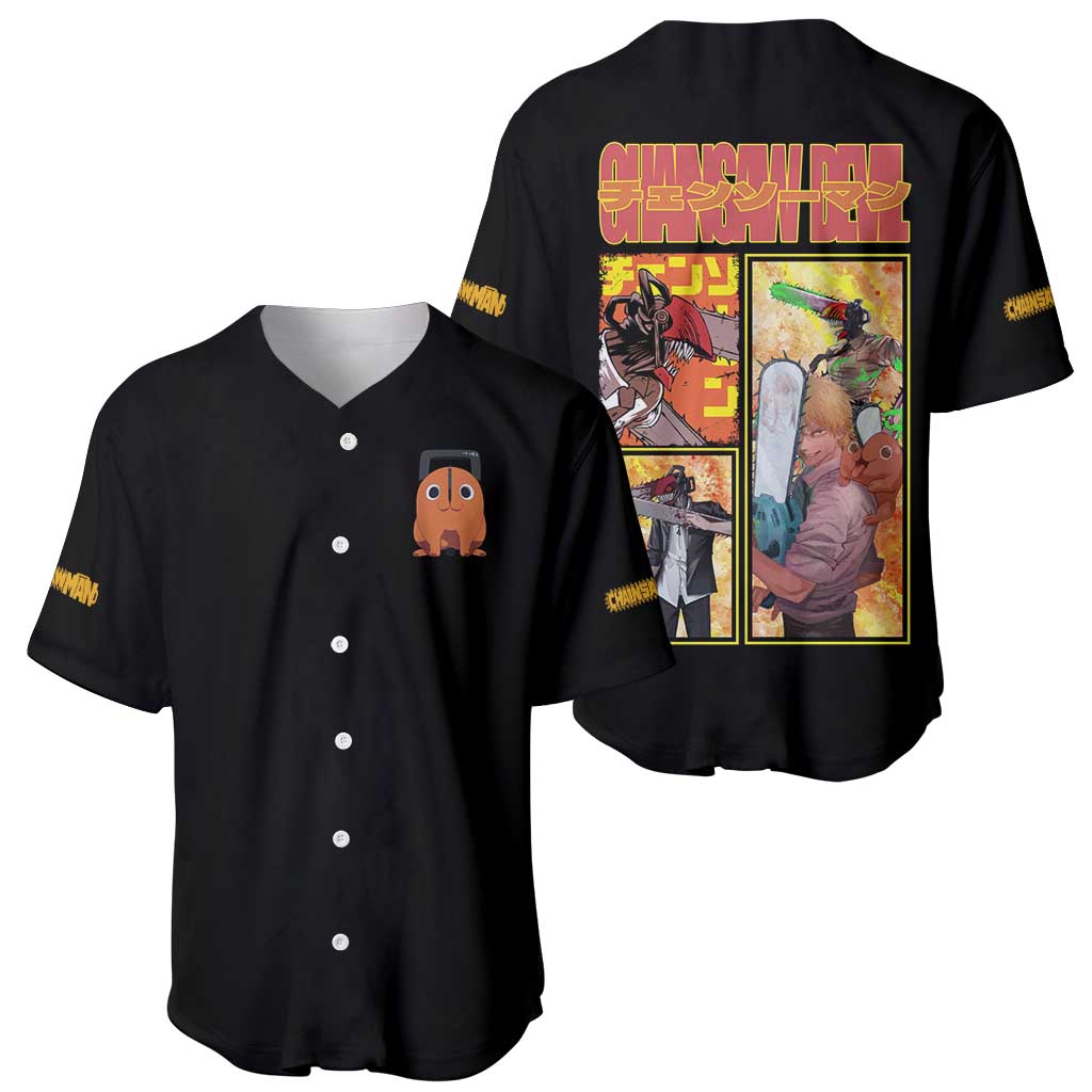 Denji Chainsaw Man Baseball Jersey Denji Chainsaw Man Baseball Jersey