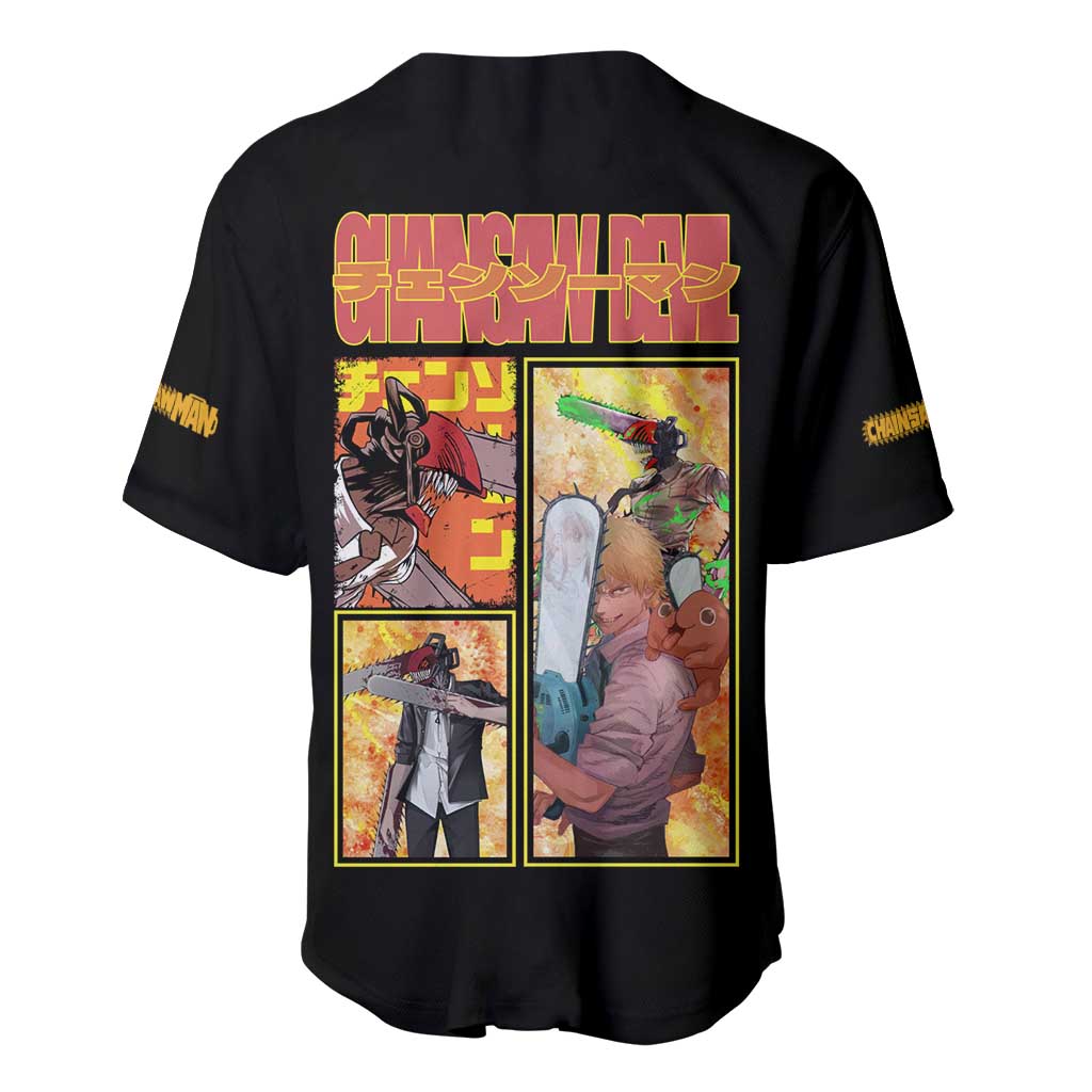 Denji Chainsaw Man Baseball Jersey Denji Chainsaw Man Baseball Jersey