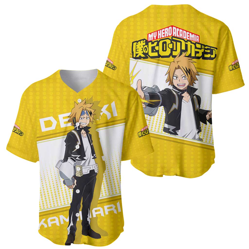 Denki Kaminari My Hero Academia Baseball Jersey Denki Kaminari My Hero Academia Baseball Jersey