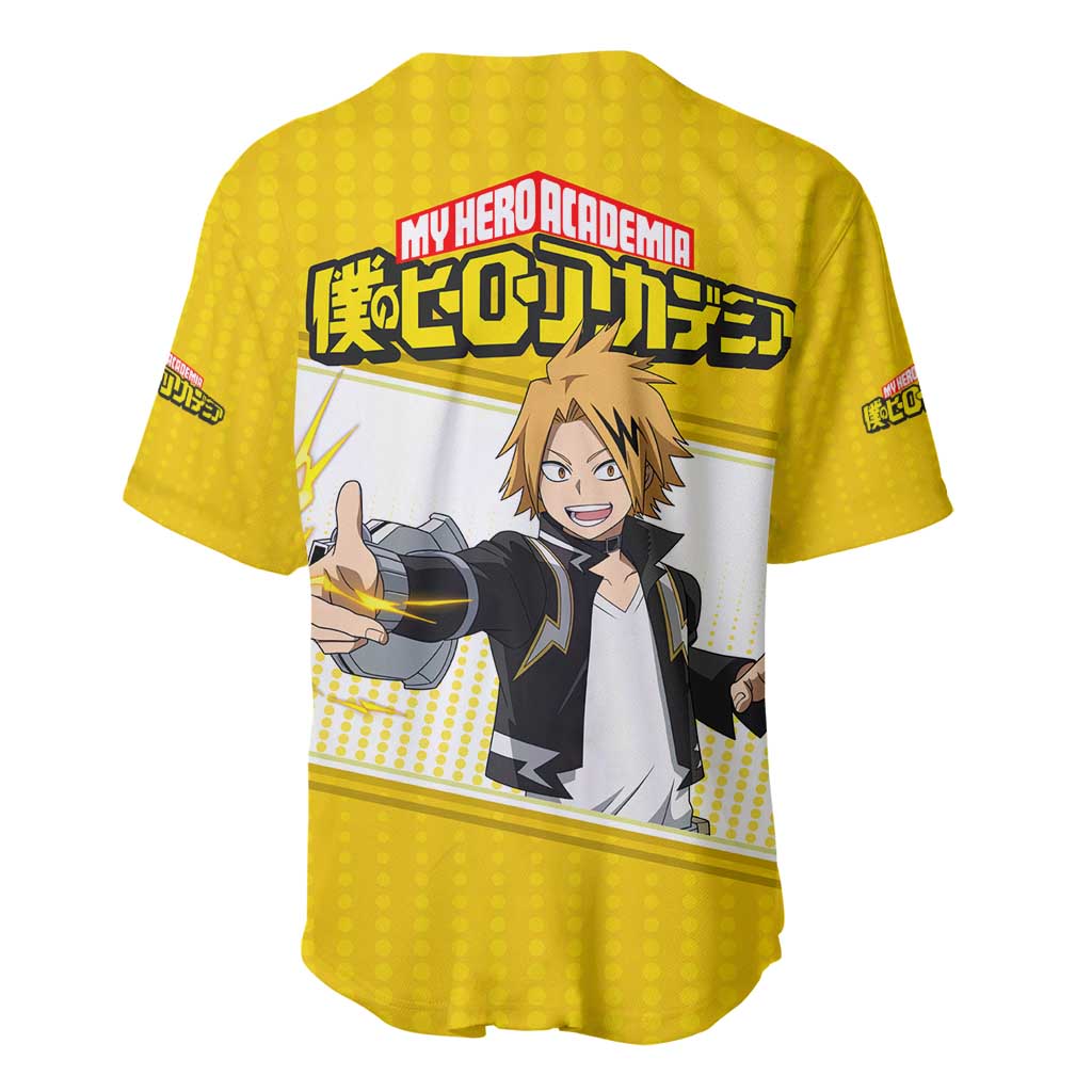 Denki Kaminari My Hero Academia Baseball Jersey Denki Kaminari My Hero Academia Baseball Jersey