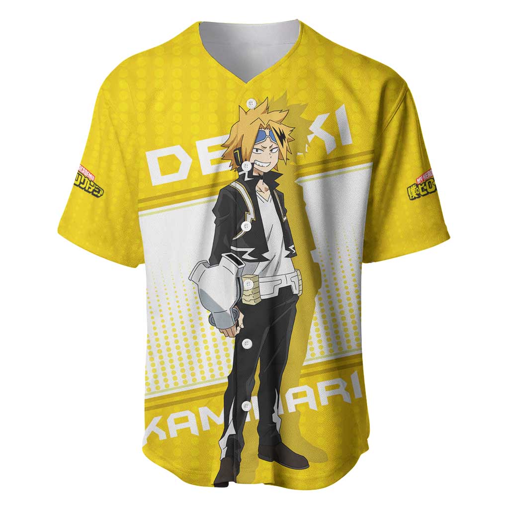 Denki Kaminari My Hero Academia Baseball Jersey Denki Kaminari My Hero Academia Baseball Jersey