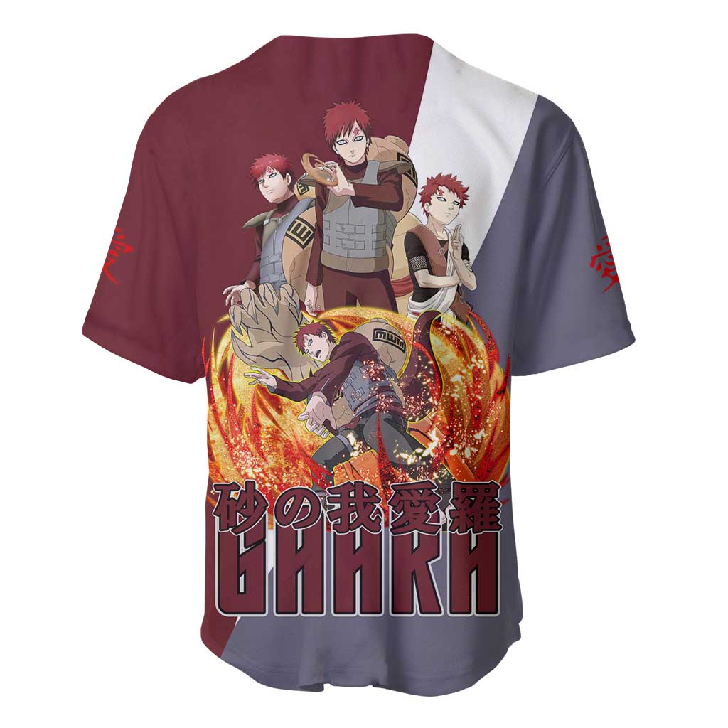 Gaara Naruto Baseball Jersey Gaara Naruto Baseball Jersey