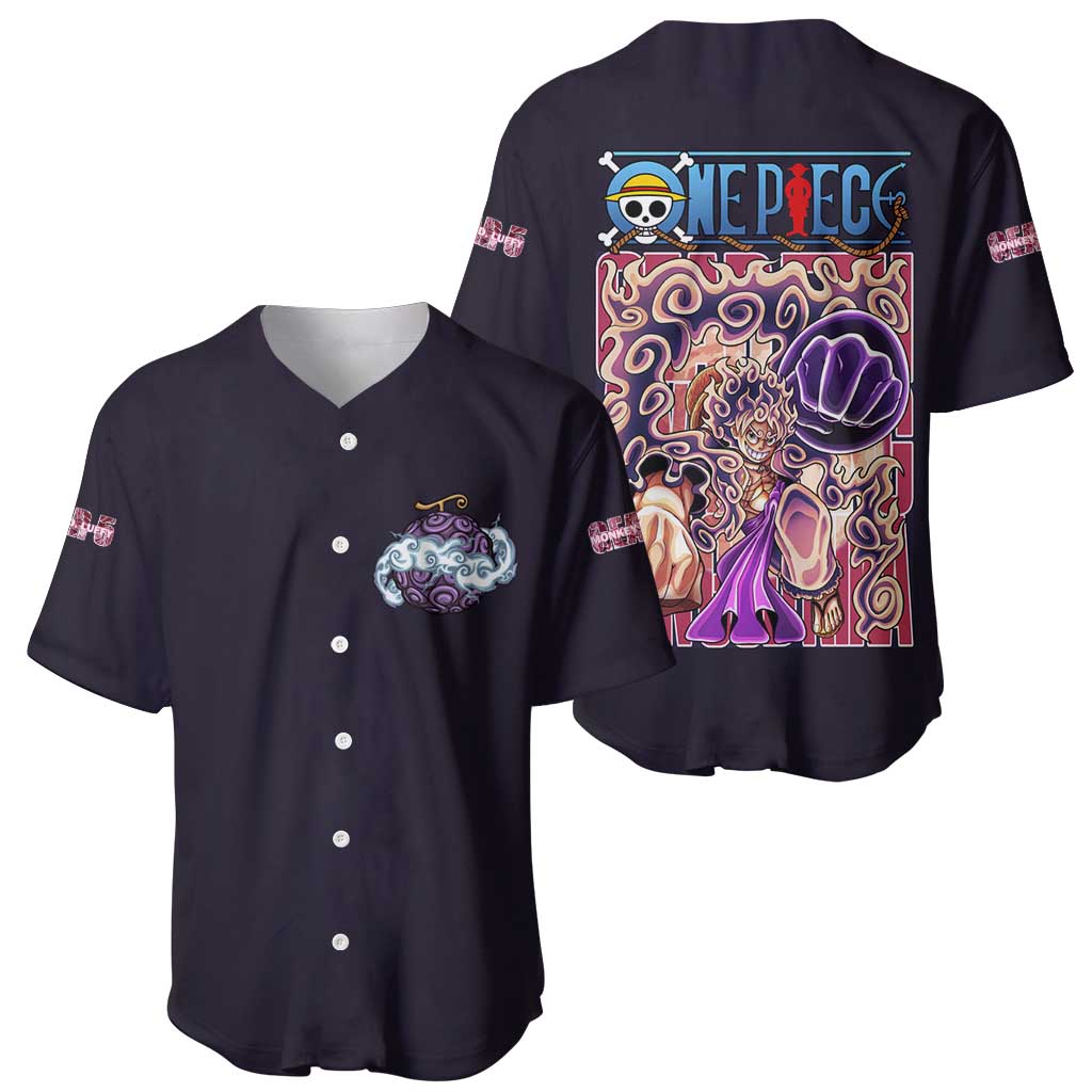 Gear 5th Luffy One Piece Baseball Jersey Gear 5th Luffy One Piece Baseball Jersey