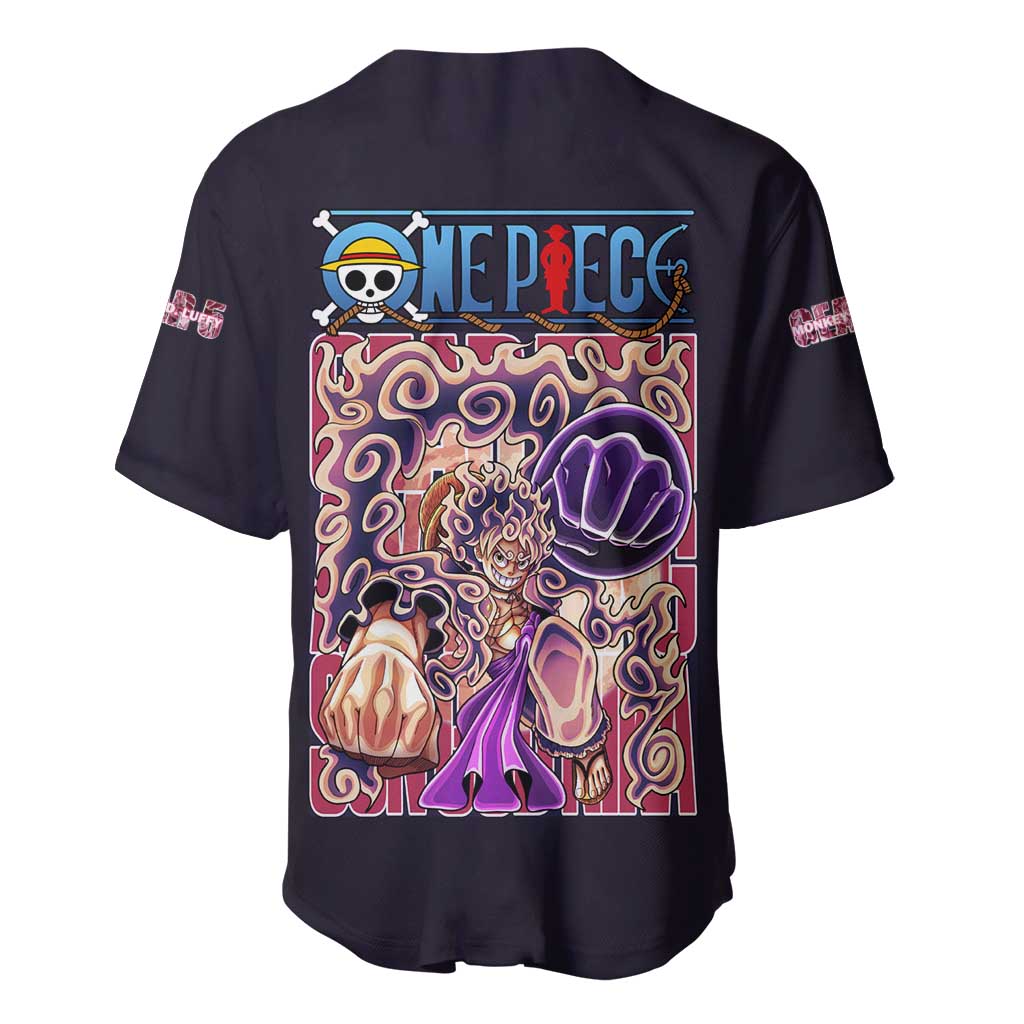Gear 5th Luffy One Piece Baseball Jersey Gear 5th Luffy One Piece Baseball Jersey