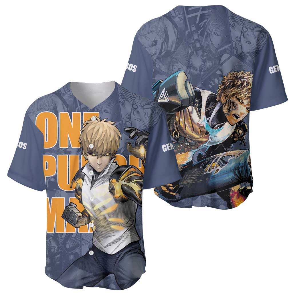 Genos One Punch Man Baseball Jersey Genos One Punch Man Baseball Jersey