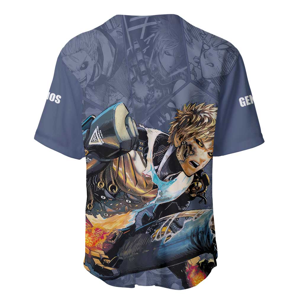 Genos One Punch Man Baseball Jersey Genos One Punch Man Baseball Jersey